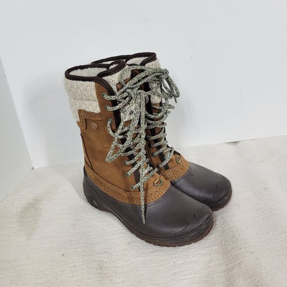 The North Face Boots Womens Size 6 Brown Shellista II Mid Daschund Winter Hiking - Picture 3 of 13